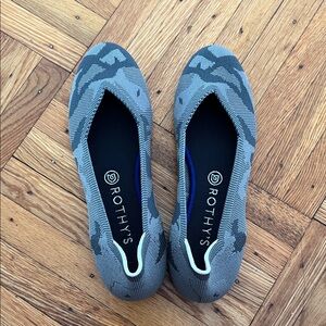 Rothy's Camouflage Gray Flats